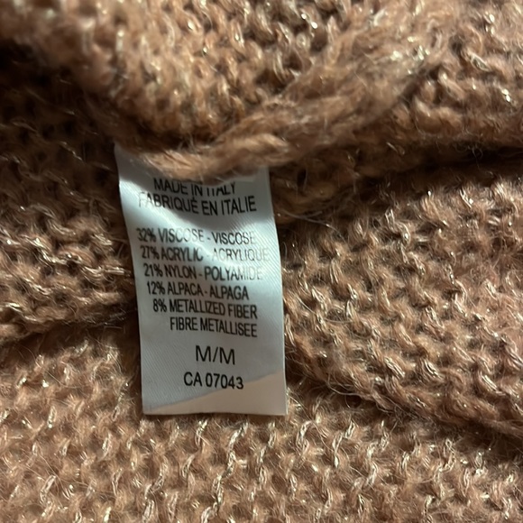 Elsamanda Dusty Rose Oversized Wrap Cardigan Women’s Size Medium - Picture 8 of 9